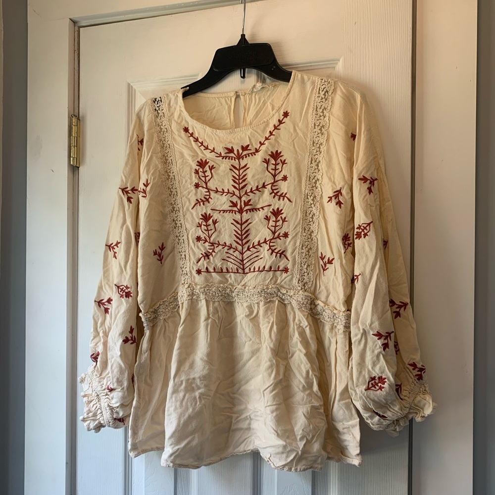 Cream Blouse